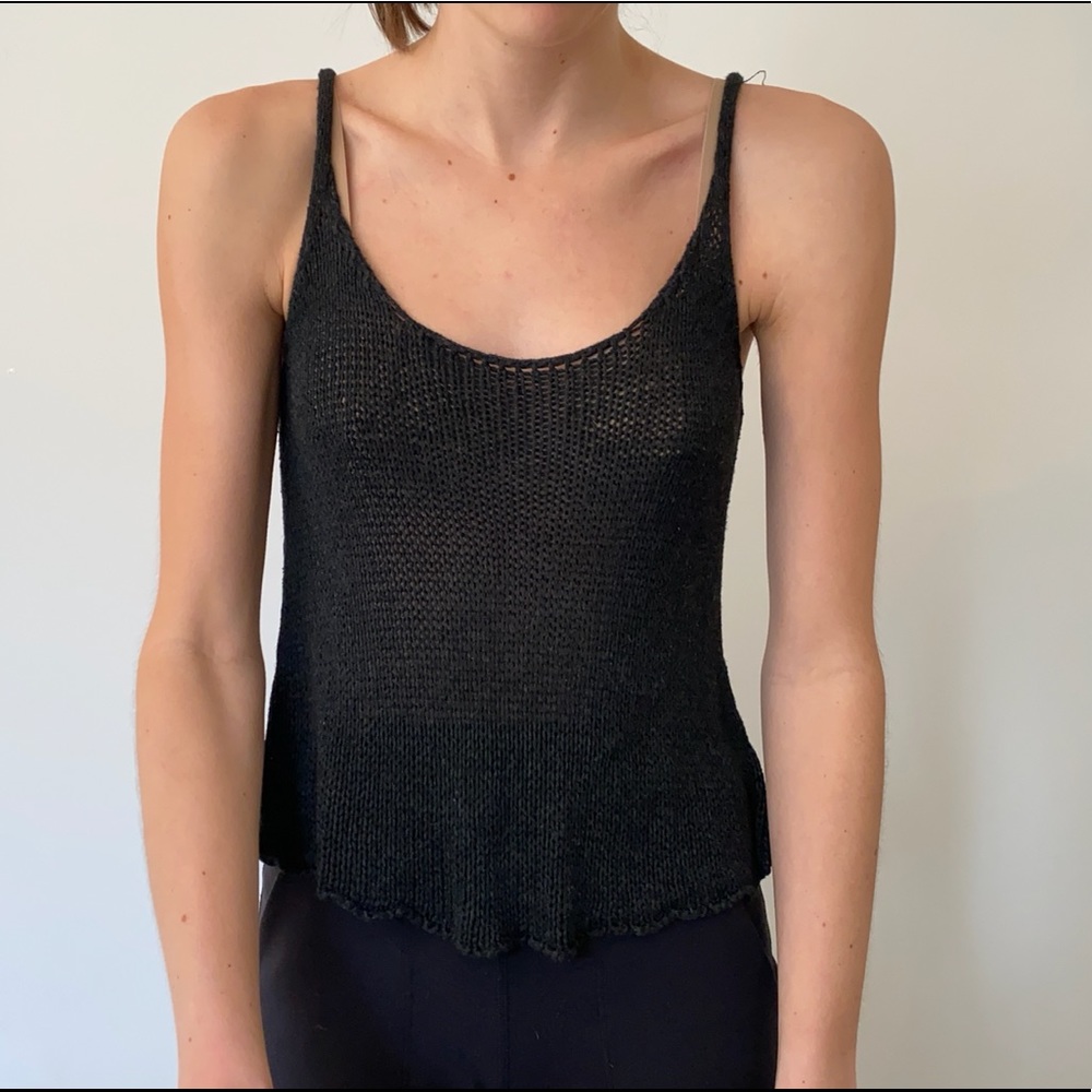 Brandy Melville knit black tank